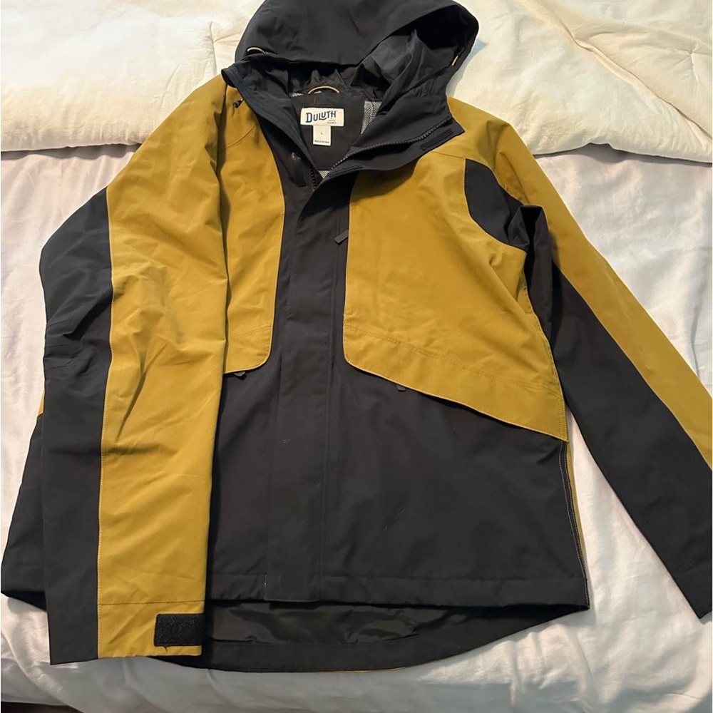 Duluth Trading Co Black and Gold Performance Jacket